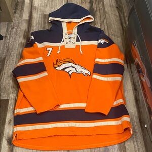 NFL players Denver Broncos hockey style Elway jersey. Size XXXL
